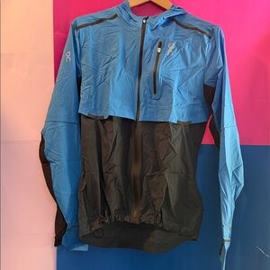 On Running Weather Jacket - Men’s Small - Blue/Black